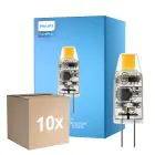 Fordelspakning 10x Philips LED Capsule CorePro G4 Klar 1W 100lm - 827 Ekstra Varm Hvit | Erstatter 10W 