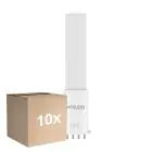 Fordelspakning 10x Noxion Lucent PL-S LED  4.3W - 827 Ekstra Varm Hvit | 4-Stift - Erstatter 9W