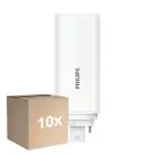 Fordelspakning 10x Philips CorePro PL-T LED Pære HF 9W - 840 Kald Hvit | 4-Stift - Erstatter 26W