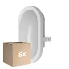 Fordelspakning 6x Ledvance LED vegg - taklampe Hvit 11W - 840 