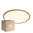 Fordelspakning 3x Nordlux LED Taklampe Oja 42 Tre 24W 2150lm - 827 Ekstra Varm Hvit | Dimbar