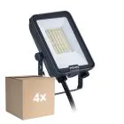 Fordelspakning 4x Philips LED Flomlys Ledinaire BVP167 20W 2400lm 110D - 830-840-865 CCT | IP65 - Symmetrisk