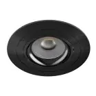 Noxion Innfelt Spot Logic MR16 Vippbar Skinnende Svart | 92mm - Utskjæring 80mm - IP20 - Inkl. GU10 Sokkel