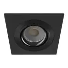 Noxion Innfelt Spot Boxi MR16 Vippbar Tekstur & Skinnende Svart |Utskjæring 80mm - IP20 - Inkl. GU10 Sokkel