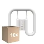 Fordelspakning 10x Ledvance DULUX-SQ LED 13W - 830 Varm Hvit | 2-Stift - Erstatter 28W