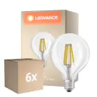 Fordelspakning 6x Osram LED Superstar E27 Globe G95 Filament Klar 11W 1521lm - 927 Ekstra Varm Hvit | Beste Fargegjengivelse - Erstatter 100W