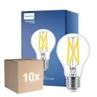 Fordelspakning 10x Philips Master LED E27 Pære Filament Klar 7.2W 1055lm - 922-927 Dim To Warm | Beste Fargegjengivelse - Dimbar - Erstatter 75W