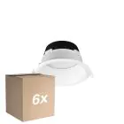Fordelspakning 6x Noxion LED Downlight Hera Dyp Innfelt Hvit 21W 2400lm 100D - 827-830-840 CCT | 226mm - Utskjæring 200mm