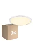 Fordelspakning 3x Nordlux LED Taklampe Oja 24 Hvit 11W 1250lm - 827 Ekstra Varm Hvit