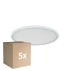 Fordelspakning 5x D'Lite Taklampe Luma Hvit 22W 2000lm - 827 Ekstra Varm Hvit | IP44 - 42cm