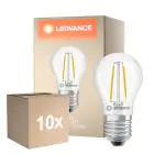 Fordelspakning 10x Ledvance Classic LED E27 Pære Filament Klar 1W 136lm - 827 Ekstra Varm Hvit | Erstatter 15W