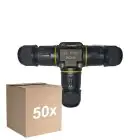 Fordelspakning 50x Noxion Vanntett Quick T Koblingsstykke  - 3 pole