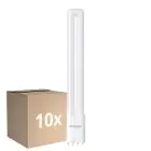 Fordelspakning 10x Noxion Lucent PL-L LED 11.9W 1500lm - 840 Kald Hvit | 4-Stift - Erstatter 24W