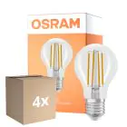 Fordelspakning 4x Osram Parathom Classic LED E27 Pære Filament Klar 6.5W 806lm - 822-827 Dim To Warm | Dimbar - Erstatter 60W