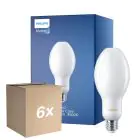 Fordelspakning 6x Philips TrueForce Core LED E27 HPL/SON matt 13W 2000lm 300D - 840 kald hvit | erstatter 50W