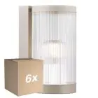 Fordelspakning 6x Nordlux Coupar Veggbelysning Aluminium Sanded | IP54 - Egnet for E27