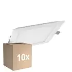 Fordelspakning 10x Ledvance LED downlight Slim Torget SQ105 6W 420lm 120D - 830 varm hvit 