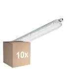 Fordelspakning 10x Philips LED Lyslister Vanntett Coreline 25W 4000lm - 840 Kald Hvit | 60cm - Erstatter 2x18W