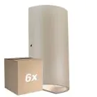 Fordelspakning 6x Nordlux Rold Veggbelysning Metall Brun Up & Down 10.5W 350lm - 830 Varm Hvit