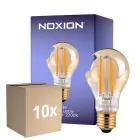 Fordelspakning 10x Noxion LED E27 Pære Filament Gull 7W 630lm - 825 Ekstra Varm Hvit| Dimbar - Erstatter 50W