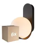 Fordelspakning 6x Nordlux Dalius Veggbelysning Svart | Egnet for 1x E27