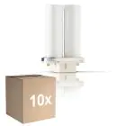 Fordelspakning 10x Philips MASTER PL-S 9W - Actinic BL | 2-Stift