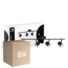 Fordelspakning 6x D'Lite Taklampe Trop Sandete Svart| Egnet Til 4x GU10