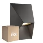 Fordelspakning 6x Nordlux Pontio Veggbelysning Aluminium Svart | IP54 - Egnet Til 1x GU10
