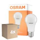 Fordelspakning 4x Osram LED Star Classic E27 Pære Matt 10W 1055lm - 827 Ekstra Varm Hvit | Lyssensor - Erstatter 75W