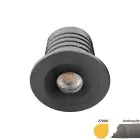 EcoDim Innfelt Spot Mini Antrasitt 2.5W 155lm 30D - 827 Ekstra Varm Hvit | 35mm - Utskjæring 28mm - IP67 - Dimbar