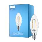Philips Corepro LED Mignon E14 vridd Mignon filament klar 2W 250lm - 827 ekstra varm hvit | erstatter 25W