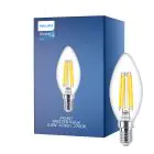 Philips MASTER Value LED Mignon E14 filament klar 3.4W 470lm - 927 | beste fargegjengivelse - dimbar – erstatter 40W
