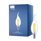 Philips MASTER LED E14 Bent-tip Mignon Filament Klar 3.4W 470lm - 922-927 Dim To Warm | Beste Fargegjengivelse - Dimbar - Erstatter 40W