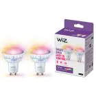 Dobbeltpakke 2x WiZ Smart LED Spot GU10 PAR16 5W 400lm 36D | Beste Fargegjengivelse - Dimbar - Erstatter 50W