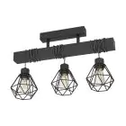 Eglo Taklampe Townshend 5 Stål Tre Svart | IP20 - Egnet for 3x E27 