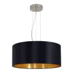Eglo Pendel Lampe Maserlo Stål Sateng Nikkel | Egnet for 3x E27