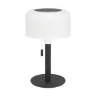 Eglo Bordlampe Montapalma Solar Stål Svart 2W 190lm - 830 Varm Hvit | IP54 - Dimbar - USB-C
