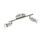 Eglo Taklampe Buzz-LED Stål Sateng Nikkel 2x2.8W 2x250lm - 830 Varm Hvit | IP20 - Inkl. 2x GU10