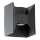 Eglo Veggbelysning Morino Udendørs Aluminium Antrasitt/Grafitt Up & Down  5W 460lm - 830 Varm Hvit