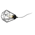 Eglo Bordlampe Tarbes Stål Svart | Egnet for 1x E27