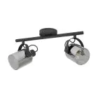 Eglo Taklampe Berregas Stål Svart Krom | IP20 - Egnet for 2x E27 