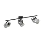 Eglo Taklampe Berregas Stål Svart Krom | IP20 - Egnet for 3x E27 