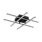 Eglo Vegg og Taklampe Lasana 3 Stål Aluminium Svart 5.3W 700lm - 830 Varm Hvit | IP20 