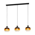 Eglo Pendel Lampe Oilella Stål Svart Gull | IP20 - Egnet for 3x E27 