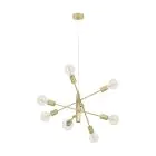 Eglo Pendel Lampe Gradoli 1 Stål Gull | IP20 - Egnet for 8x E27 