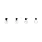 Eglo LED Lyslenke Partaj Svart 4.5M - 830 Varm Hvit | incl. 16 Lyskilder