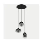 Eglo Pendel Lampe Aguilares Stål Svart | IP20 - Egnet for 3x E27 
