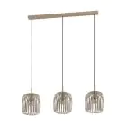 Eglo Pendel Lampe Romazzina Stål Slipt | IP20 - Egnet for 3x E27 
