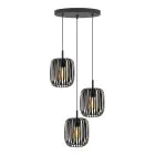 Eglo Pendel Lampe Romazzina Stål Svart | Egnet for 3x E27