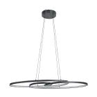 Eglo Pendel Lampe Gianella Stål Svart 38W 4400lm - 830 Varm Hvit | Dimbar